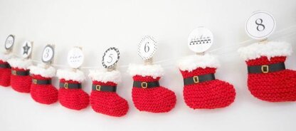 Strickanleitung - Adventskalender „Stiefelchen“ – No.119