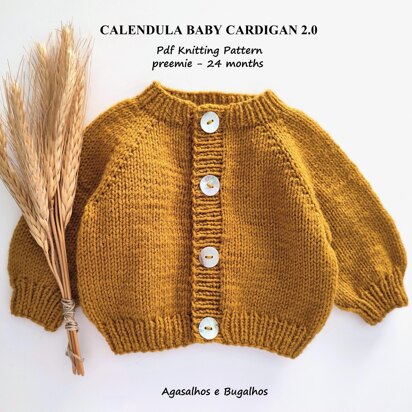 Calendula Baby Cardigan | Preemie-24 months