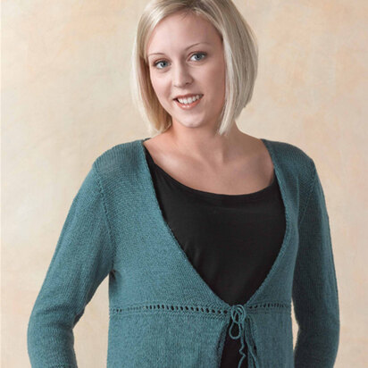 259 Hanging Garden Layered Cardigan - Knitting Pattern for Women in Valley Yarns 2/10 Merino Tencel