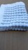 White and Silver Moses Basket/Buggy/Baby Seat Blanket