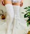 Cable thigh high socks 28"