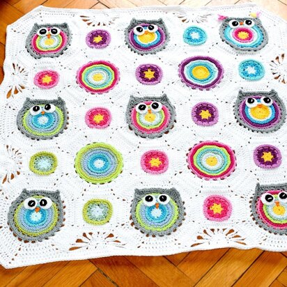 "Wisy Bisy Owl" blanket