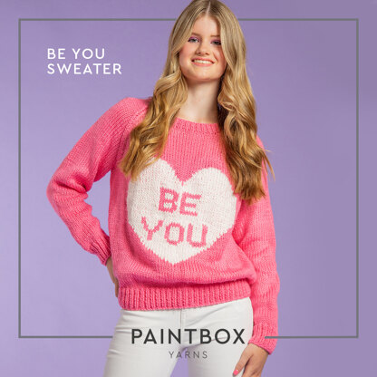 Be You Sweater - Free Knitting Pattern for Women in Paintbox Yarns Simply Chunky
