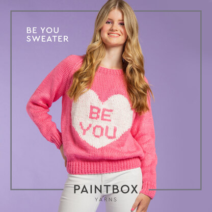 Be You Sweater - Free Jumper Knitting Pattern for Women in Paintbox Yarns Simply Chunky