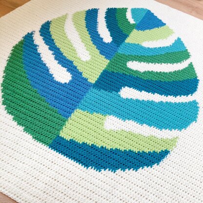 Monstera Throw Blanket