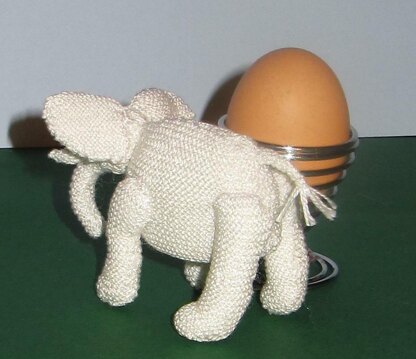 World's Tiniest White Elephant Amigurumi Toy