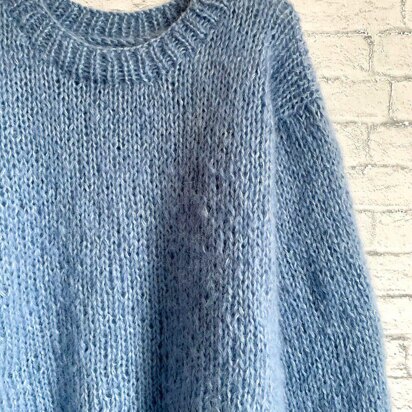 Slouchy Mohair Sweater - knitting pattern