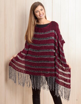 Leisure Arts eBook Boho Chic Crochet Ponchos