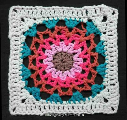 Marigold Afghan Square Esay Crochet Pattern