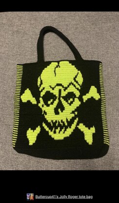 Jolly Rog3r mosaic tote