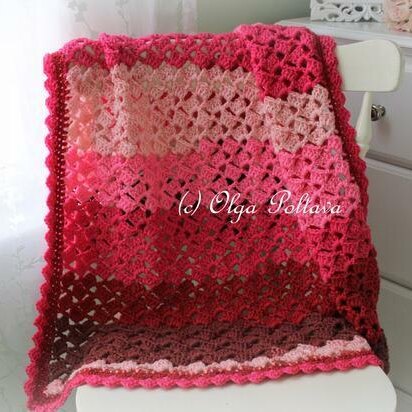 Cherry Chip Baby Afghan