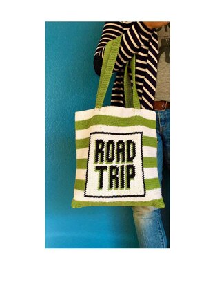 Road Trip Stripes Tote Bag