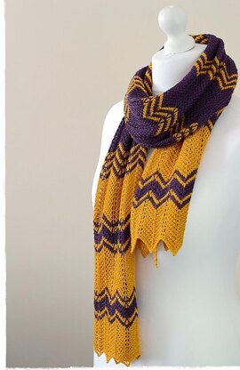 Purple Gold Scarf