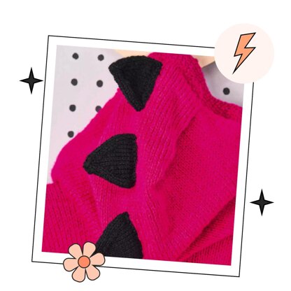 Snippety Monster Hooded Cardigan