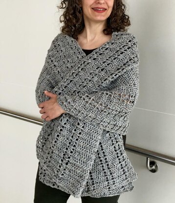 Crochet Shawl Pattern: Shawl We Wrap-It-Up Wrap