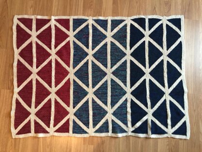 Atlantic Triangle Waves Afghan