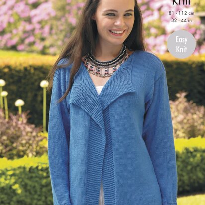 Cardigans in King Cole Bamboo Cotton DK - 4343 - Downloadable PDF