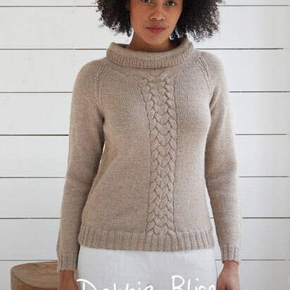 Dunwich Sweater - Knitting Pattern For Women in Debbie Bliss Aymara
