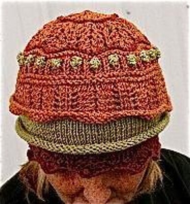 3 tiered Hat with Bobbles