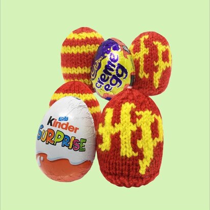 Kinder / Cream egg cosies-Harry potter style