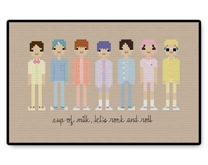 BTS Dynamite - PDF Cross Stitch Pattern