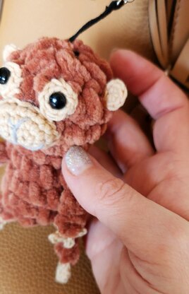 Punch monkey keychain