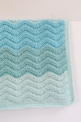 The Archer Ripple Crochet Baby Blanket Pattern