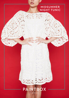 "Midsummer Night Tunic" - Free Dress Crochet Pattern For Women in Paintbox Yarns Cotton DK - COT-CRO-WOM-004