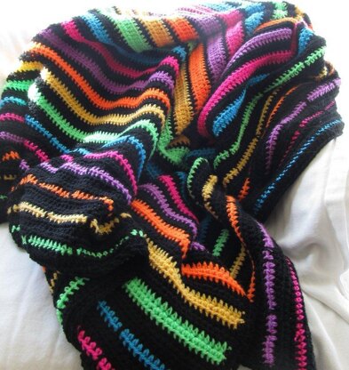 Neon Stripe Blanket