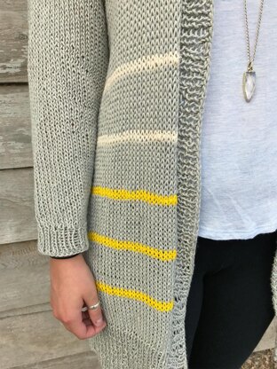 Striped Down Cardi