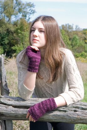 Offbeat Seed St fingerless mitts