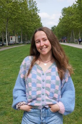 Elmer Cardigan: A Colorful and Textured Knit