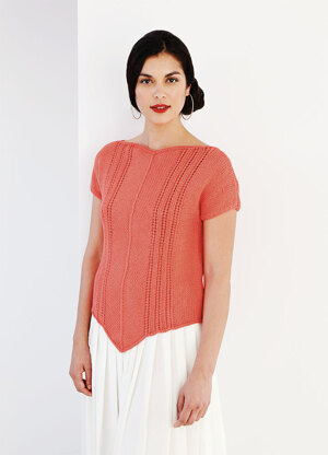 "Gabriella Top" - Top Knitting Pattern For Women in Debbie Bliss Sita