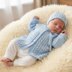 Baby Jacket & Hat Knitting Pattern UK & USA Terms #372