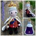 King Charles III Coronation Doll in Red Uniform