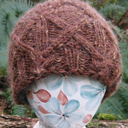 Sandra's Split Diamond Cap - knitting pattern