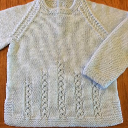 Pullover with Open Cable