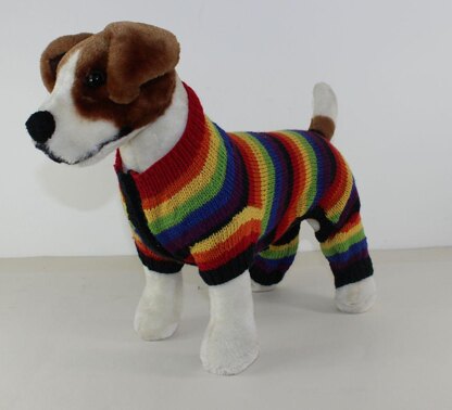 Dog Rainbow Stripe Onesie