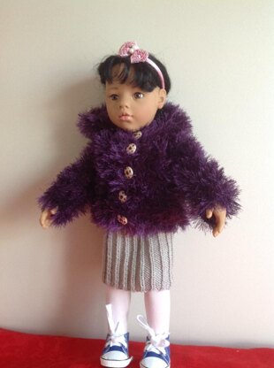 Fur Jacket for 18" Dolls