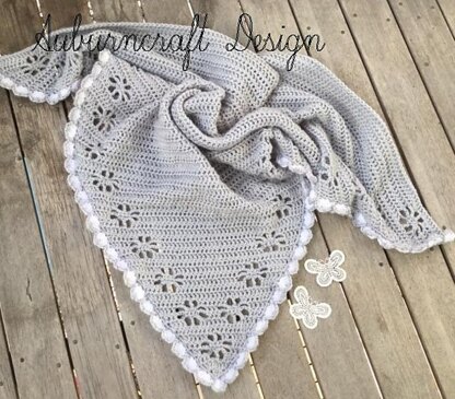 Vintage Clematis Shawl