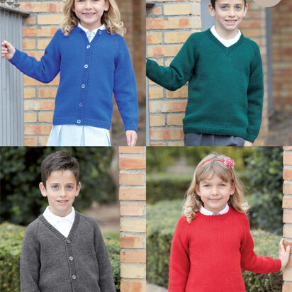 Sweaters and Cardigans in Sirdar Wash 'n' Wear Double Crepe DK - 2398 - Downloadable PDF