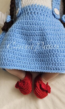 Dorothy Baby Wig, Dress and Shoes Outfit