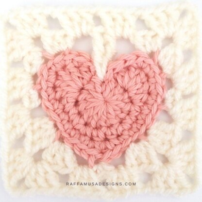 Hearts & Love Granny Square