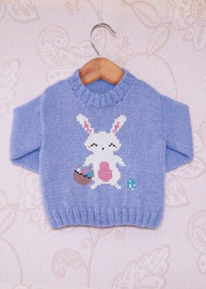 Intarsia - Easter Bunny Chart - Childrens Sweater