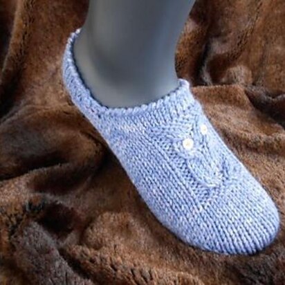 Owly Slippers - Eulen Slipper - knitting pattern