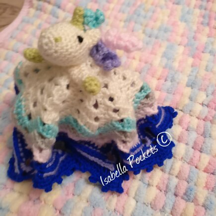 Unicorn Crochet Security Blanket #3