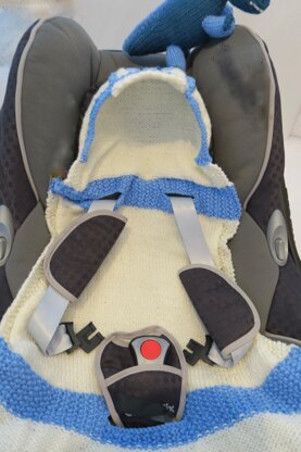 T. Rexi - Hooded Baby Car Seat Blanket