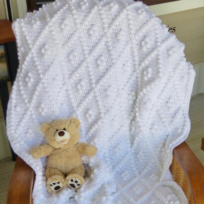 Diamonds & Bobbles Baby Blanket