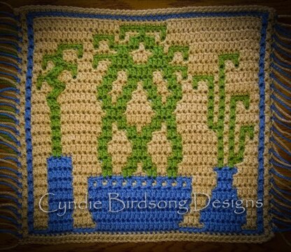 Zen Garden Mosaic Square - Lucky Bamboo