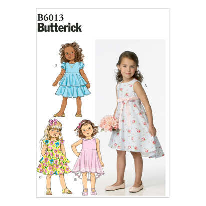 Butterick Kleid für Kinder und Mädchen B6013 - Schnittmuster